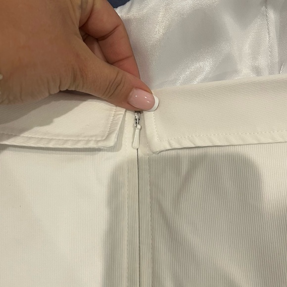 French Connection California Summer Halter Dress White Size 8 - Picture 6 of 9